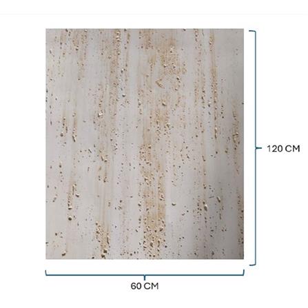 ECOCLASS STONE FACE TRAVERTINE 120X60CM TR-052KZ WHITE GOLDEN