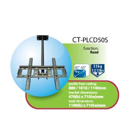 CEILING HANGING FIXED CEN BRK-PLCD50S 40"-55" TILT 20 DEGREES