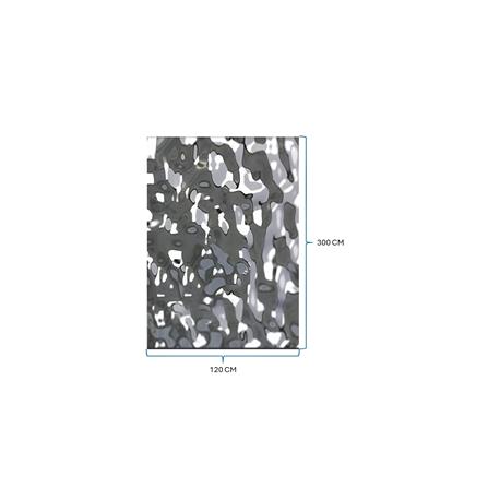 ECOCLASS METAL BOARD WATER RIPPLE SERIES 300X120CM WBC-12