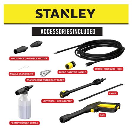 STANLEYHIGH PRESSURE CLEANER 2100W/165BAR SFMPW2400 (INDUCTION MOTOR)