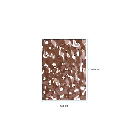 ECOCLASS METAL BOARD WATER RIPPLE SERIES 300X120CM WBC-35