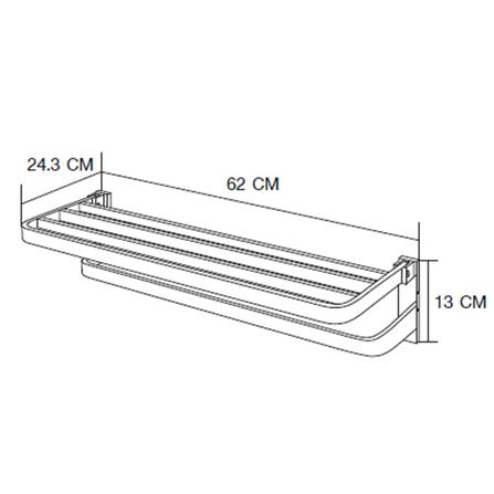 MOYA TOWEL RACK NXT210-89 STAINLESS STEEL