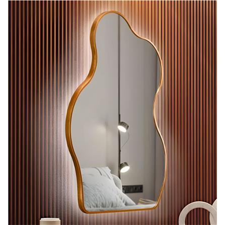 GLOREX LED CLOUD SHAPED MIRROR GLCCD7090A/G-LED 70X90CM GOLD