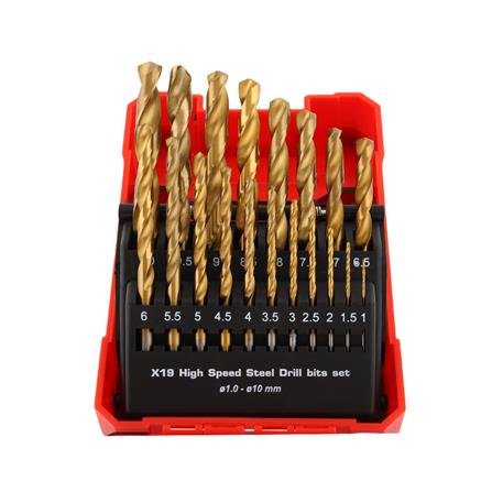 MATALL METAL TWIST DRILL BIT SET 19PCS/PACK