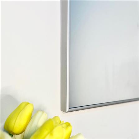 GLOREX RECTANGULAR MIRROR 50X40CM SILVER