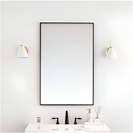 GLOREX RECTANGULAR MIRROR 50X40CM BLACK