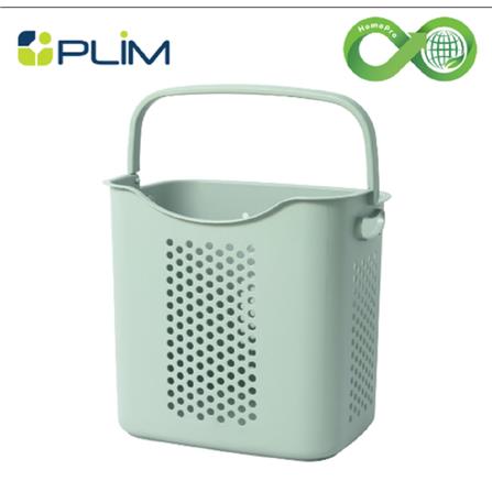 CLOTH BASKET PLIM CIRCULAR PRODUCT GREEN 1025 TALL M SIZE 38X29X35CM