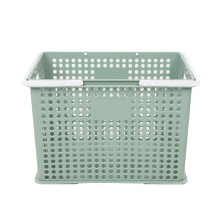 STORAGE BOX WITH HANDLE STACKO SIZE L CIRCULAR PRODUCT GREEN 39.5X27.5X26.5CM