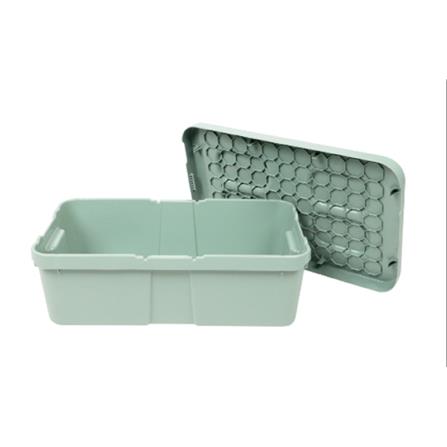 STORAGE BOX STACKO CIRCULAR 12L GREEN 27.2X46X15.5CM