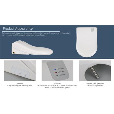 AKRON INTELLIGENT TOILET SEAT FE110-32-RD3 WHITE