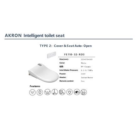 AKRON INTELLIGENT TOILET SEAT FE110-32-RD3 WHITE