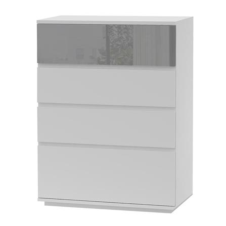 CHEST OF 4 DRAWERS FURDINI MEDIS HIGLOSS GREY [EXCLUSIVE FROM HOMEPRO THAILAND]