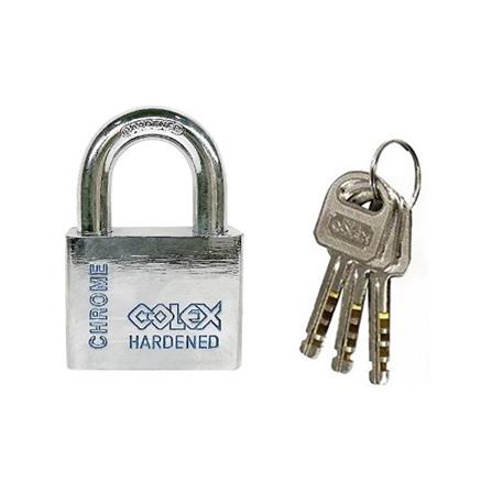 COLEX HARDENED STEEL SINGLE PADLOCK ZA501 50MM