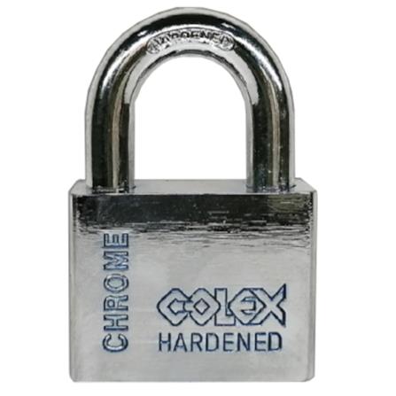 COLEX HARDENED STEEL SINGLE PADLOCK ZA501 50MM