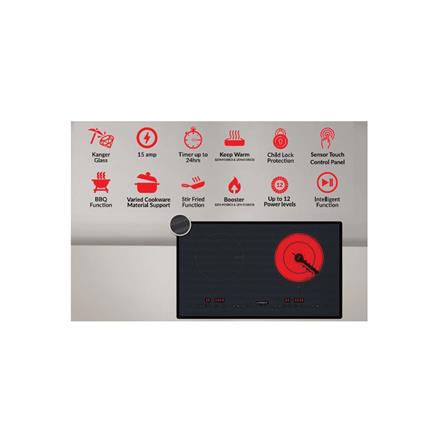 LIVINOX CERAMIC+INDUCTION HOB LEH-5118ICS 2200WATT 73CM