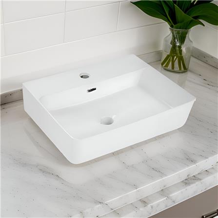 AKRON WALL HUNG WASHBASIN WLWH 540N WHITE