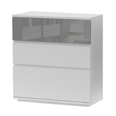 CHEST OF 3 DRAWERS FURDINI MEDIS HIGLOSS GREY [EXCLUSIVE FROM HOMEPRO THAILAND]