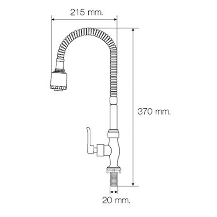 SINK FAUCET MOYA MY-7308 [EXCLUSIVE FROM HOMEPRO THAILAND]