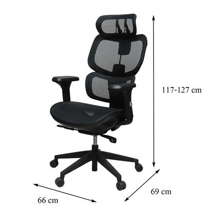 OFFICE CHAIR FURDINI ULTRA W-228C BLACK [EXCLUSIVE FROM HOMEPRO THAILAND]