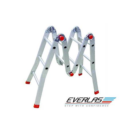 EVERLAST 10" MULTIPURPOSE FOLDING ALUMINIUM LADDER (150kg)