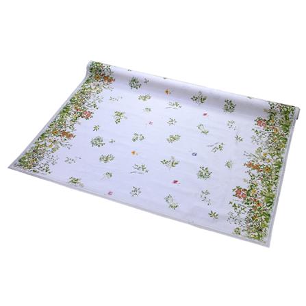 TABLE CLOTH FIELD OF FLOWERS 2M/EA/20M/ROLL WHITE