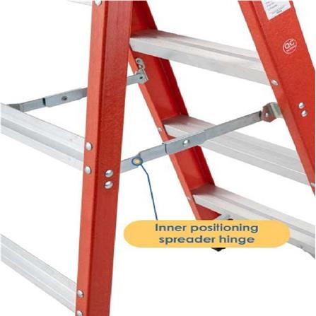 EVERLAST 10" DOUBLE SIDED FIBERGLASS  LADDER (150kg) (SIRIM)