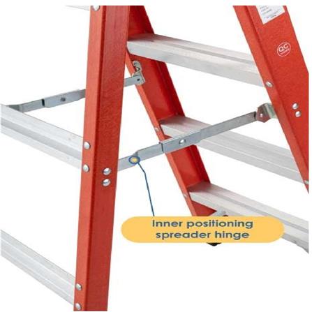 EVERLAST 7" DOUBLE SIDED FIBERGLASS  LADDER (150kg) (SIRIM)