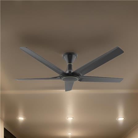 RUBINE CEILING FAN TRAPITO 5BLADE MATTE BLACK 56INCH