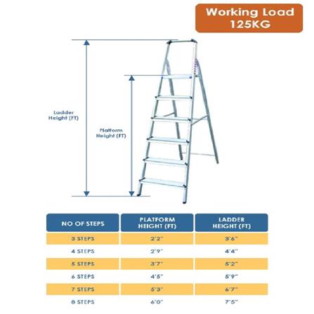 EVERLAST 6" PLATFORM LADDER EZ06 (125kg) (SIRIM)