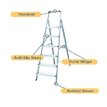 EVERLAST 5" PLATFORM LADDER EZ05 (125kg) (SIRIM)