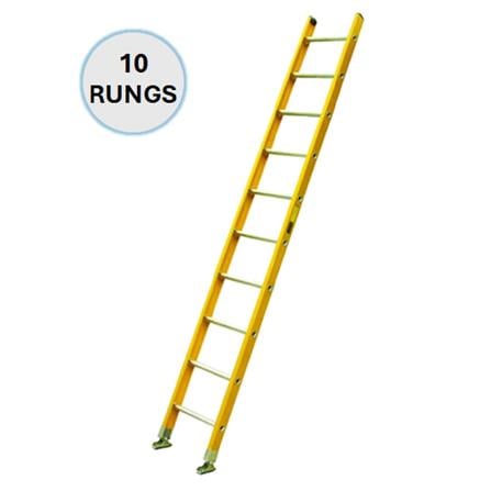 EVERLAST 10" FIBREGLASS SINGLE POLE LADDER (150kg) (SIRIM)