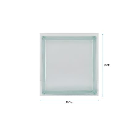 CHANG KAEW CLEAR GLASS BLOCK SIZE 19X19X8CM TANGERINE