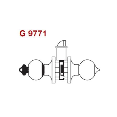 GERE ENTRANCE KNOB G9771-M10B MATT BLACK