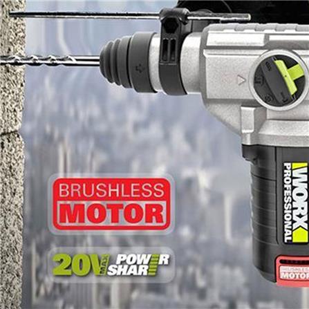 WORX ROTARY HAMMER 3F WU388 20V BLACK