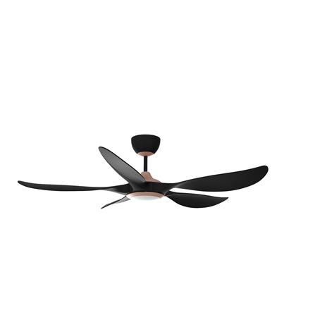 RUBINE CEILING FAN AEROX 5BLADE LED CHAMPAGNE MATT BLACK 56INCH