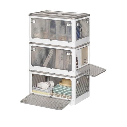 FOLDABLE STORAGE BOX 80L 60X42X33.5CM COSSY+ 9002 BAMBOO GREEN