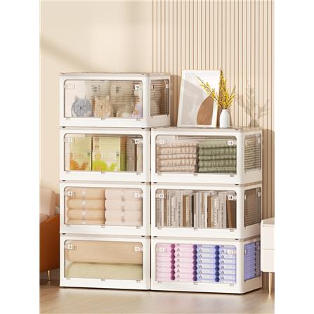 FOLDABLE STORAGE BOX 80L 60X42X33.5CM COSSY+ 9002 BAMBOO GREEN