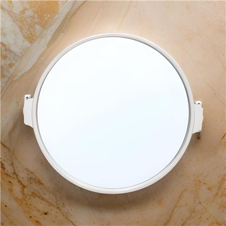 BATH TIME PLASTIC ROUND MIRROR 14914 WHITE