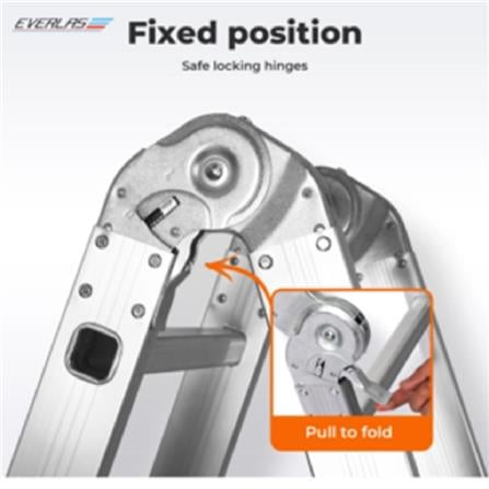 EVERLAST MULTIPURPOSE LADDER 12" RUNGS (150KG)