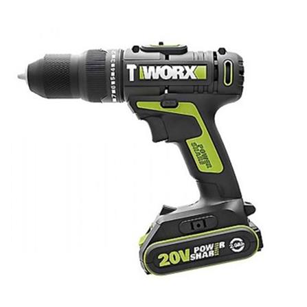 WORX CORDLESS DRILL WU179 10MM 20V BLACK