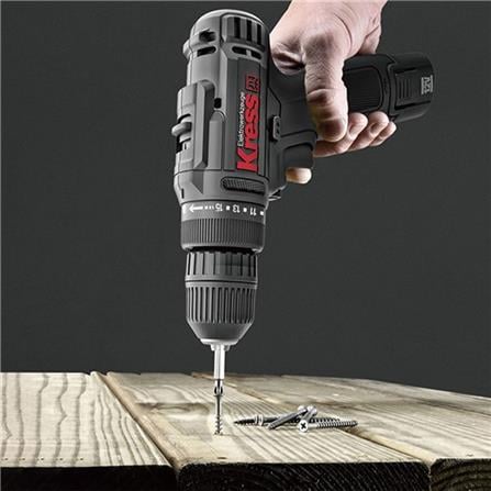 KRESS HAND DRILL DRIVER CORDLESS KU200 12V BLACK