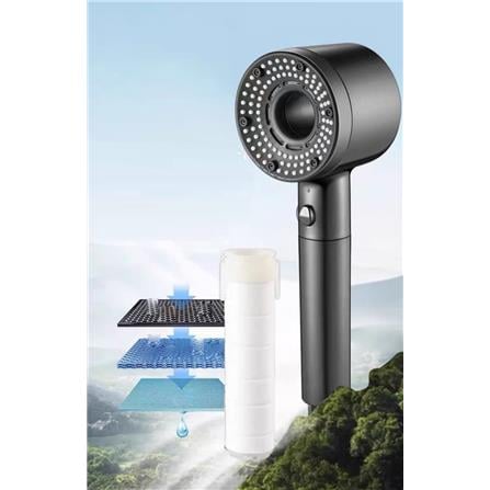 COSSY+ HAND SHOWER CP-DS HIGH PRESSURE SHOWER HEAD BLACK