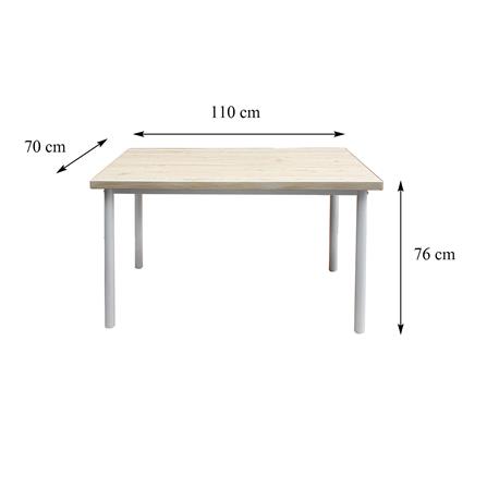 DINING SET 4-SEATER FURDINI GENTO LIGHT OAK/WHITE