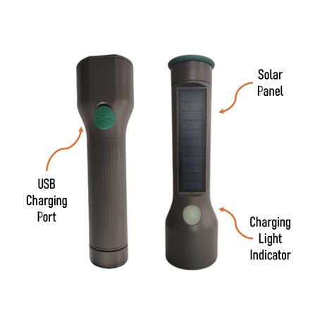 ENERGIZER HYBRID SOLAR FLASHLIGHT YSHH21 GREY
