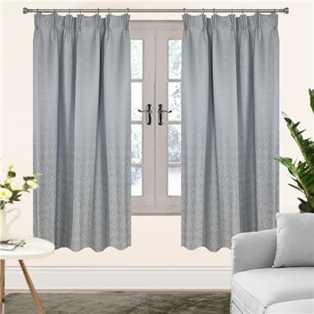 HLS CURTAIN N-HOOK BELLE 140X250CM LIGHT GRAY