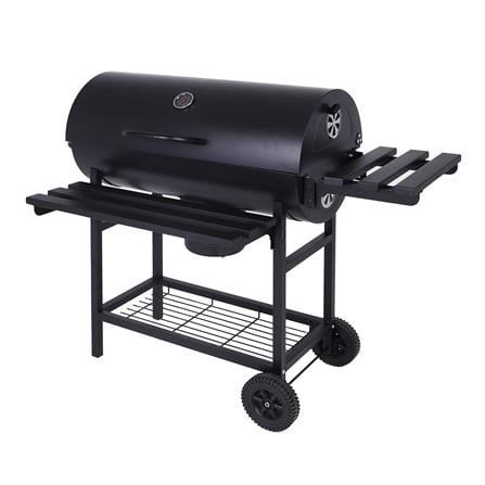 SPRING CHARCOAL BARBECUE GRILL BARREL PRO BLACK