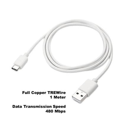 3.0A TYPE-C FAST CHARGE CABLE 1M ZUC9118C WHITE ZEATAR