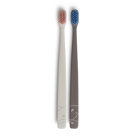 FLIPPER TWIGO TOOTHBRUSH F28805-00 PEPPER WHITE/CHARCOAL BROWN