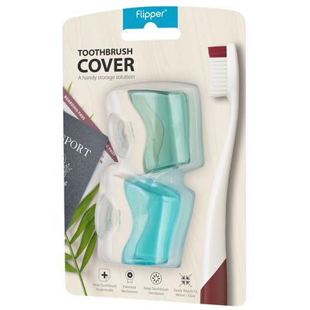FLIPPER ONE TOOTHBRUSH HOLDER BASIC 2-IN-1 F01802-00 MOUNTAIN GREEN+OCEAN BLUE