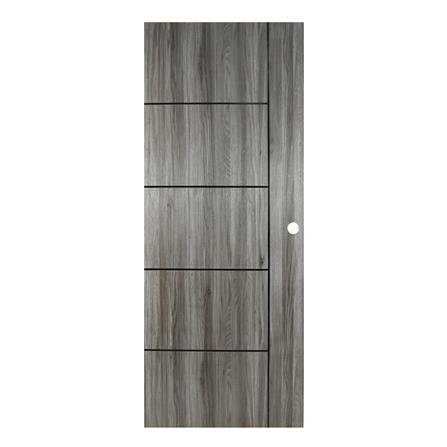 UPVC DOOR AZLE LT-06 80x200CM DARK GRAY [EXCLUSIVE FROM HOMEPRO THAILAND]
